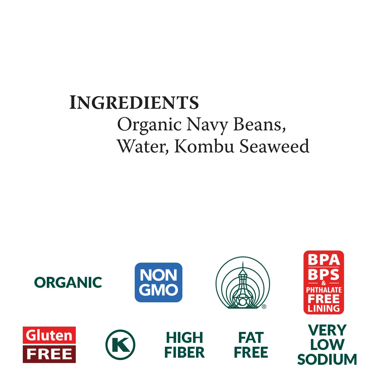 Eden Foods Canned Navy Beans Organic 15oz