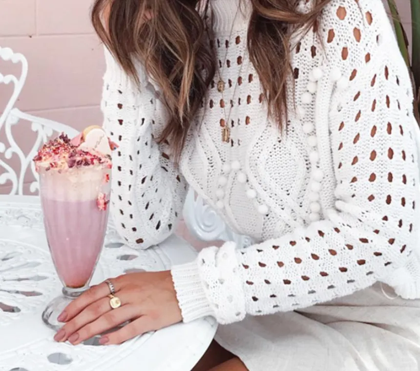 Hollow Dots Sweater
