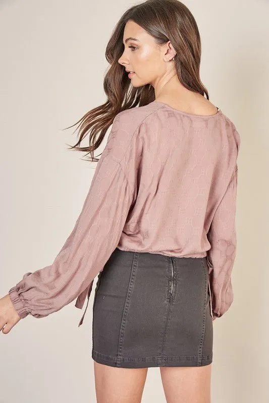 Side Tie Blouse